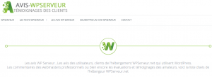 AVIS WPSERVEUR